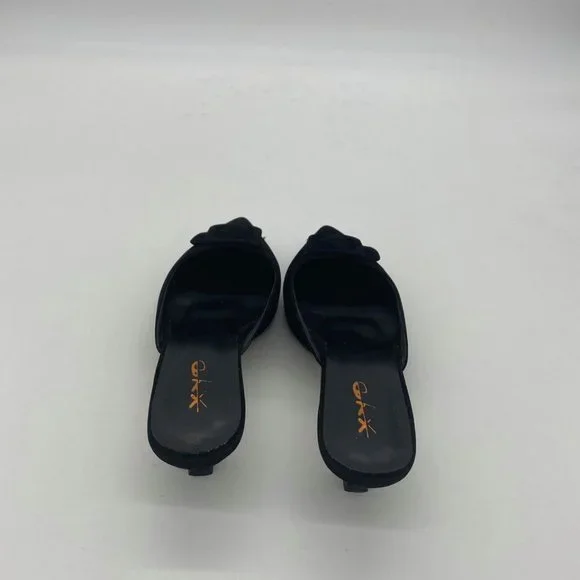 XYD Women Pointed Toe Sandal Pumps Mid Kitten Heel - Picture 6 of 9